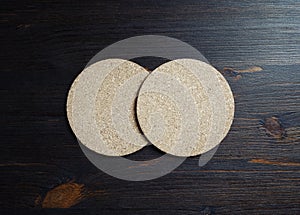 Blank cork coasters