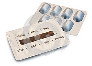 Two Blister Packets of Pills