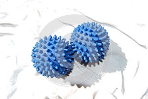 Two Blue Dryer Balls photo