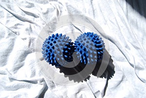 Two Blue Dryer Balls photo