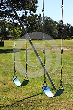 Two Blue Swings