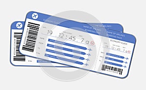 Two boarding passes