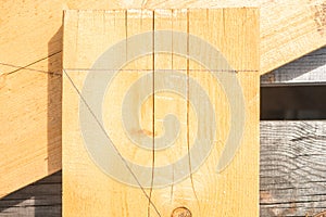 Pencil lines on the Board