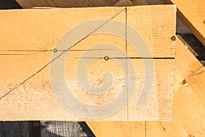 Pencil lines on the Board