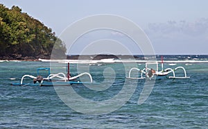 Two boats in Padangbai