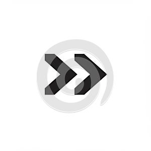 Two bold, solid black arrows pointing to the right on a white background. The arrows a