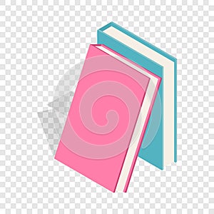 Two books isometric icon