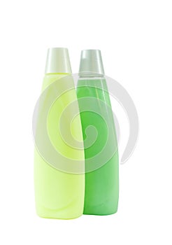 Two Bottles of Green Shampoo