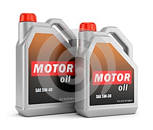 Two bottles of motor oil