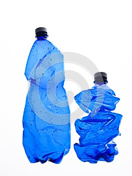 Two bottles of plastic photo