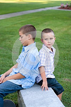 Two Boys Sitting