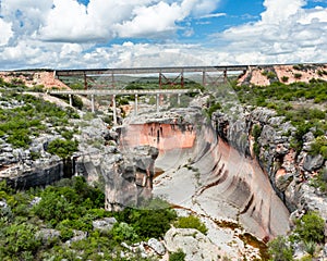 Two Bridges over the canyon