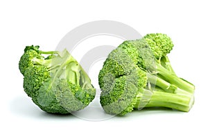 Two broccoli pieces