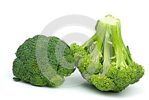 Two broccoli pieces