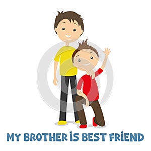 Two brothers together photo