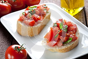 Two bruschetta photo