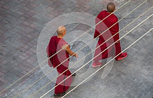 Two Buddhist monks