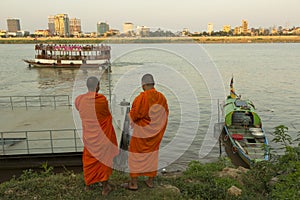 Two Buddhist monks