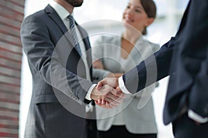 Two Business men shaking hands