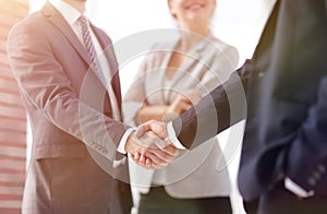 Two Business men shaking hands