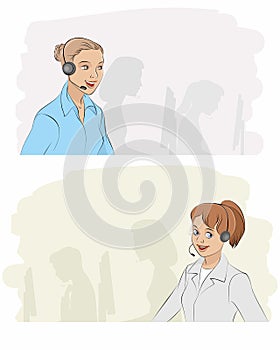 Two callcenter girls