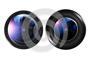 Two Camera Lenses