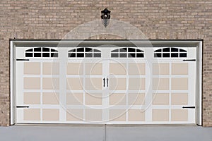 Two car garage door