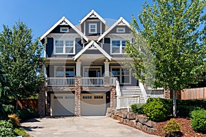 Two Car Garage Single Family Home in Suburban Neighborhood