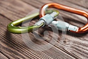 Two carbines, closeup.