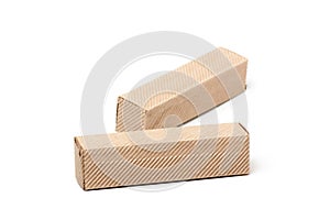Two Cardboard Boxes, isolated on a White