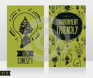 Two cards for environmental protection