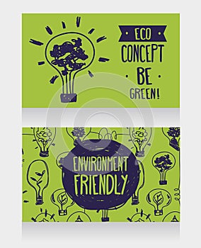 Two cards for environmental protection