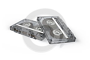 Two cassette tapes - photorealistic 3d render