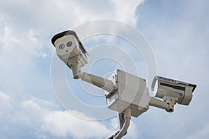 Two of CCTV security camera