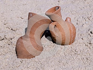 Two ceramic jugs. photo