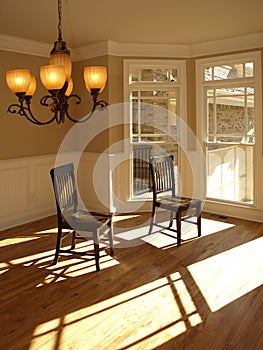 Two chairs in Bay Window