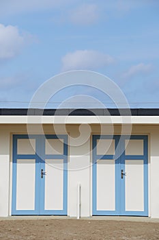 Two changing-rooms for the beach