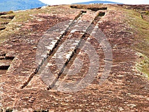 Two channels on Samaipata Fortress photo