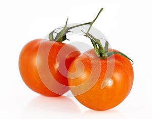 Two cherry tomatoes