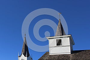 Two Church Steeples built in the 1800s