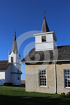 Two Churches and Two Steeples built in the 1800s