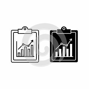 Business Growth Chart Icon Set