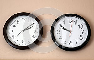 Two Clock one in reverse