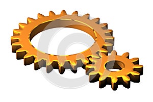 Two cogs illustrated
