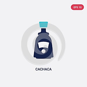 Two color cachaca vector icon from brazilia concept. isolated blue cachaca vector sign symbol can be use for web, mobile and logo