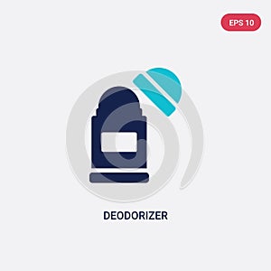 Two color deodorizer vector icon from cleaning concept. isolated blue deodorizer vector sign symbol can be use for web, mobile and