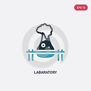 Two color labaratory vector icon from other concept. isolated blue labaratory vector sign symbol can be use for web, mobile and