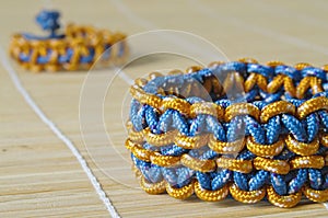 Two color paracord macro bracelet