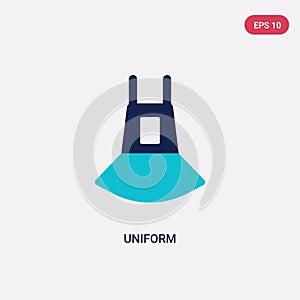 Two color uniform vector icon from education 2 concept. isolated blue uniform vector sign symbol can be use for web, mobile and