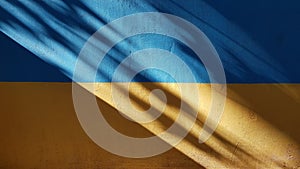 Two-colored wall with dark diagonal shadow